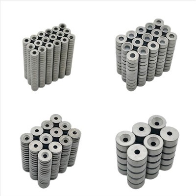 Magnet SmCo Rownd Gwrthiannol Tymheredd Uchel Gyda Thwll